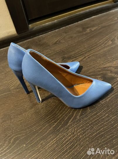 Туфли лодочки синие