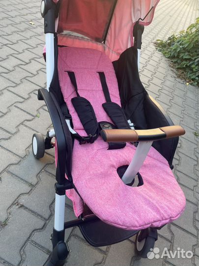 Прогулочная коляска yoya care розовая