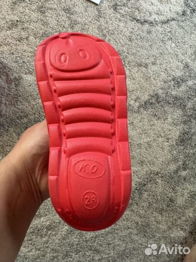 Резиновые полусапожки утепленные детские р.28