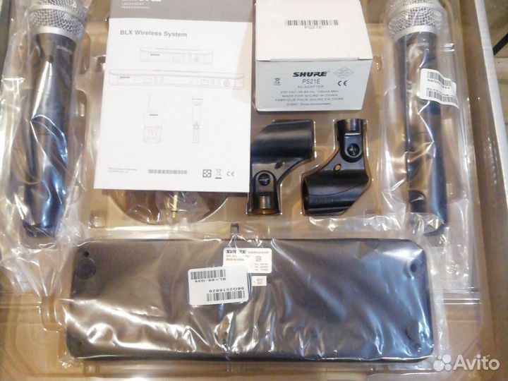 Радио микрофоны shure blx288-pg58