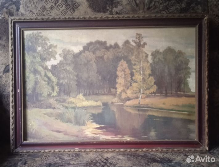 Картина маслом на холсте пейзаж природы