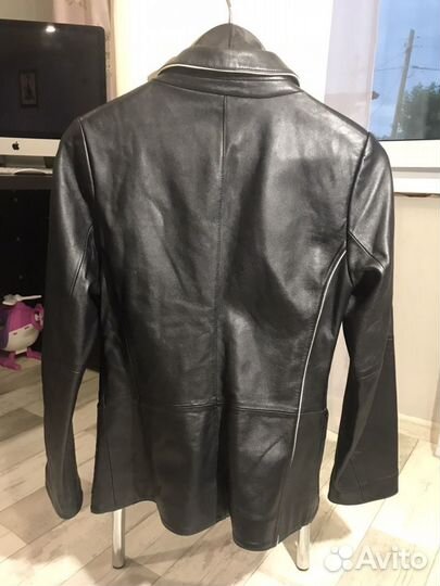 Пиджак кожаный