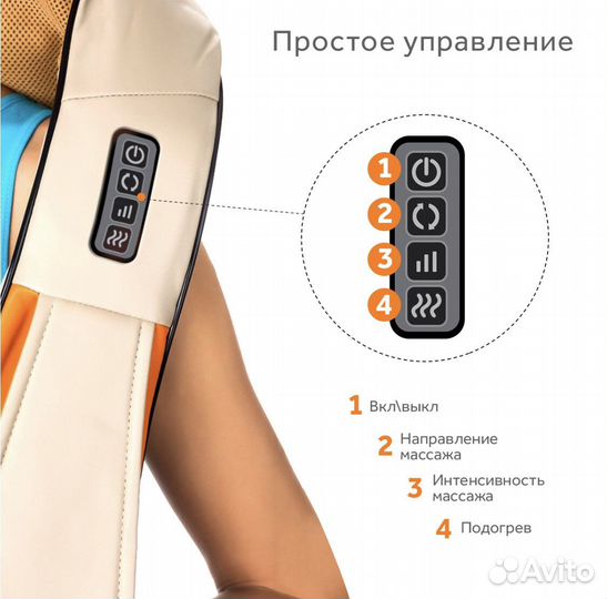 Массажер для шеи и плеч, массажер доя спины