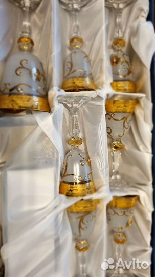 Набор бокалов чехия новый