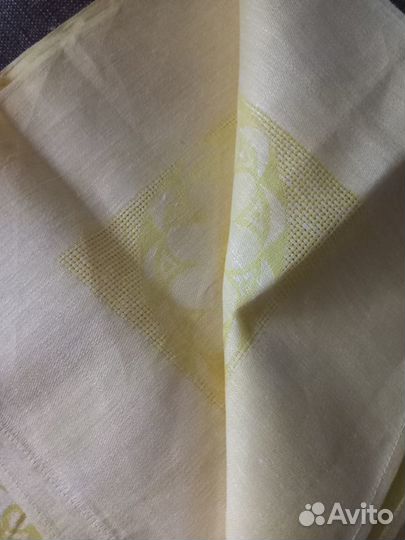 Скатерть лен-жаккард СССР новая