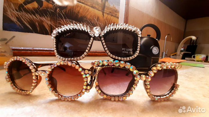 Очки со стразами