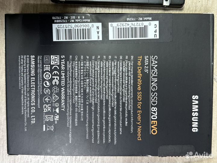 SSD Samsung 250Gb new + Windows11