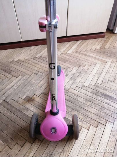 Самокат детский трехколесный с сиденьем