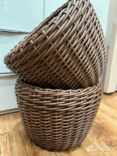 Кашпо из ротанга для цветов 12л