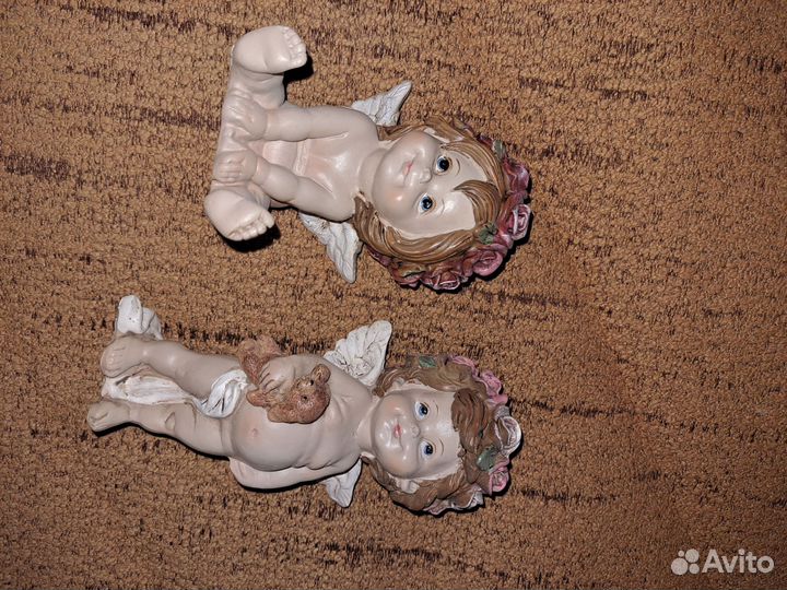 2 фигурки,статуэтки ангелочков