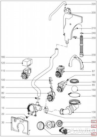 Фильтр стиральной машины Miele M.-Nr. 9299442