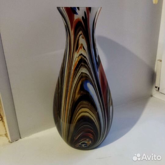 Ваза цветное стекло СССР