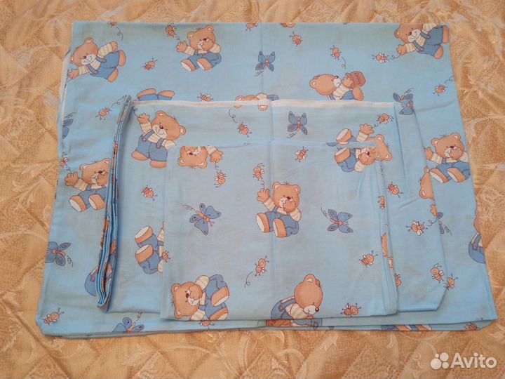 Новый комплект постельного белья в детскую кровать