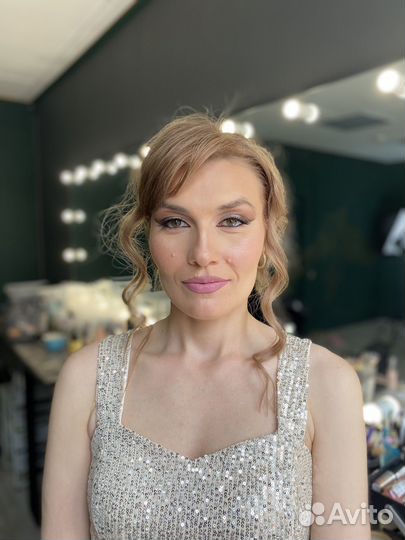 Макияж прически, свадебный образ для фотосесии