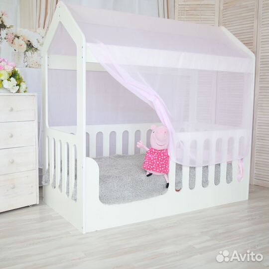 Кровать – домик «Сказка» низкая (160 х 80 см)