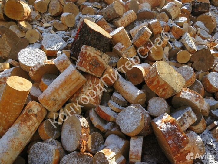 Дрова березовые чураки окоренные