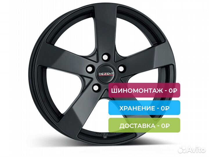 R16 4x100 6,5J ET45 D60,1 Dezent TD dark