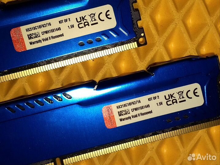 Оперативная память HyperX DDR3 16GB (8+8) 1866MHz