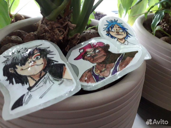 Наклейки Gorillaz