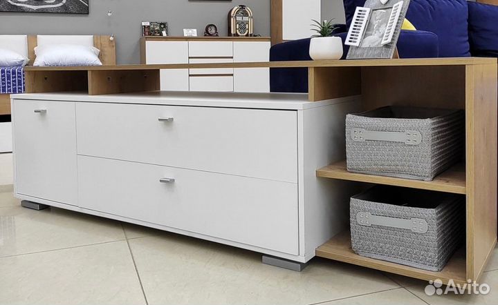 Тумба под тв «Ланс К-202» белая