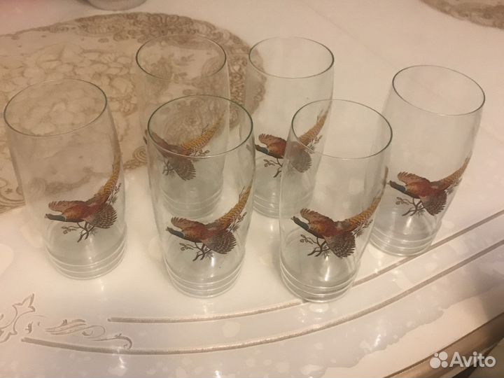 Бокалы фужеры «Фазаны»