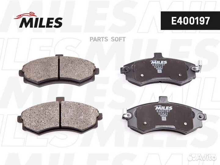Miles E400197 Колодки тормозные hyundai elantra/ma