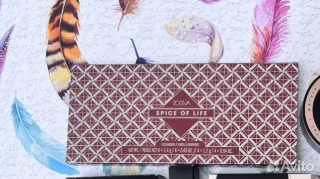 Палитра теней zoeva палетка