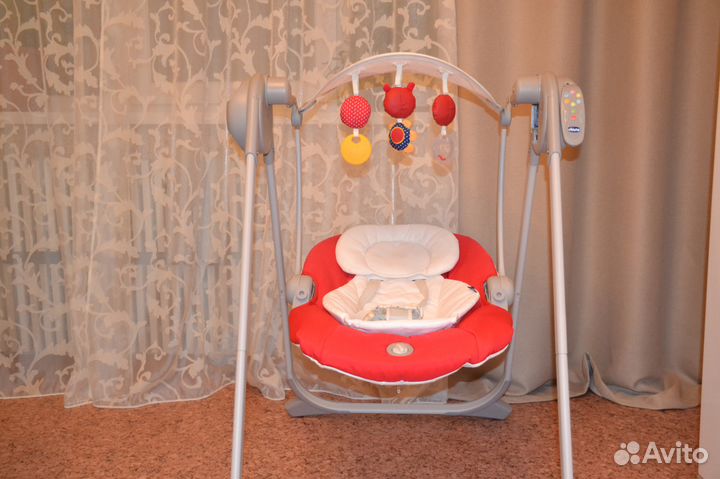 Электронные качели Chicco Polly Swing Up 0-9 мес