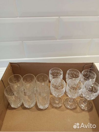 Рюмки хрусталь Югославия 70-80г