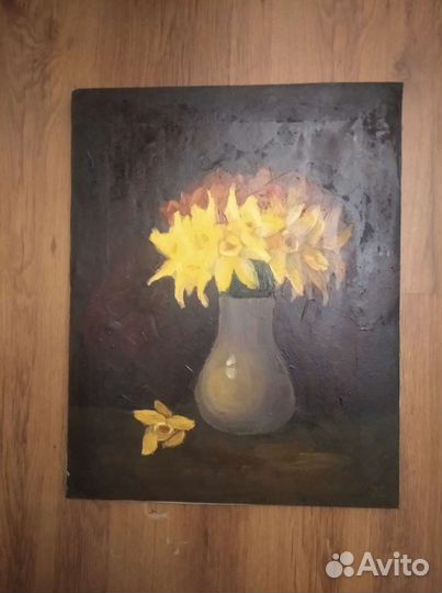 Картина маслом на холсте цветы