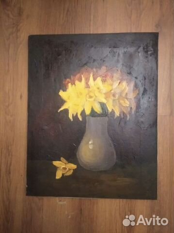 Картина маслом на холсте цветы