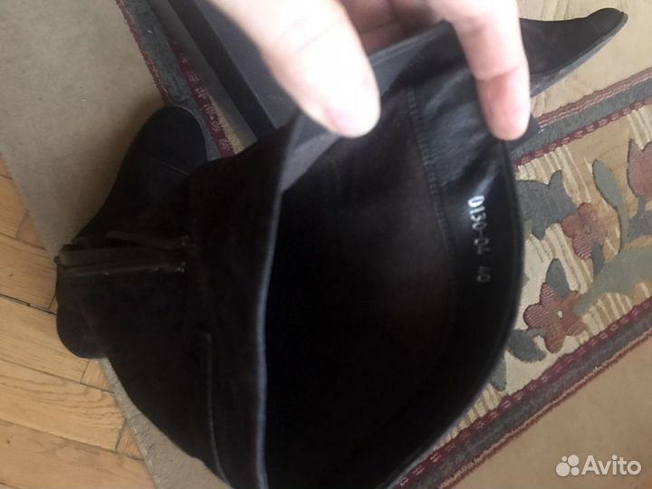 Сапоги чулок натуральная замша