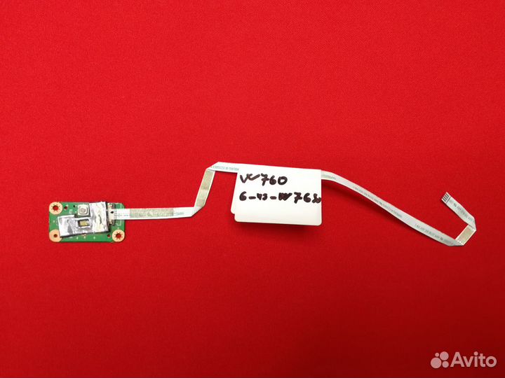 Плата кнопки включения Б/У DNS Clevo W765CU