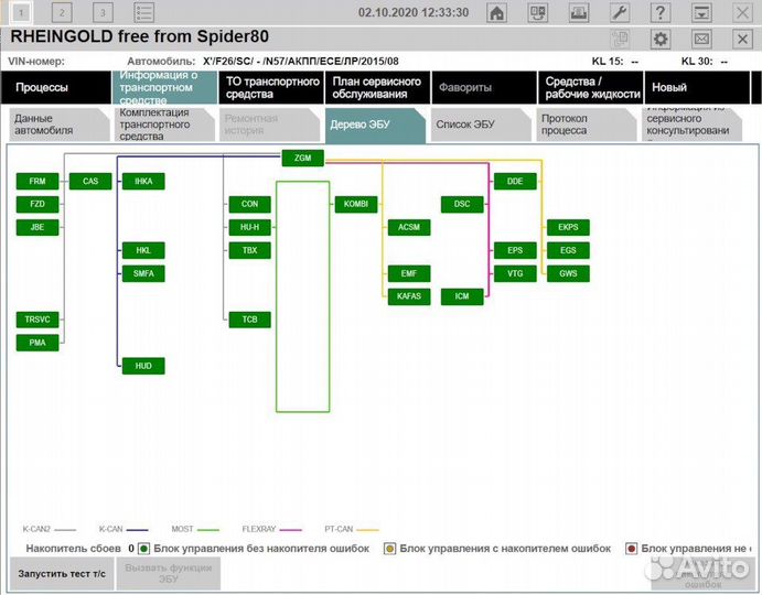 Сканер кабель диагностический BMW inpa K + dcan