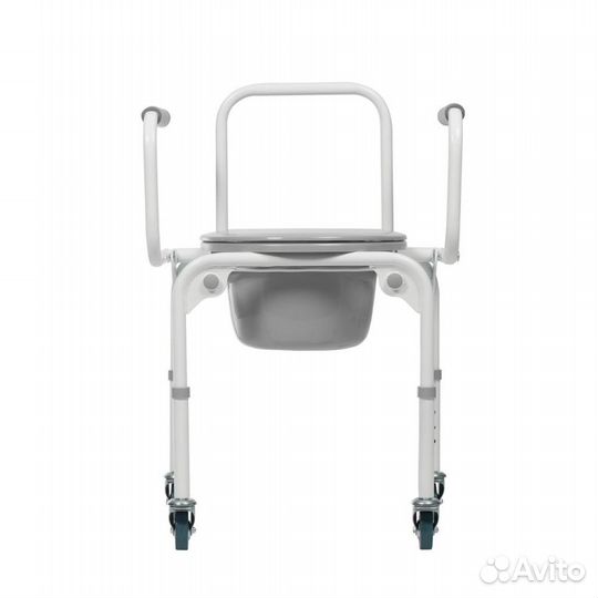 Кресло-Туалет-Коляска на колесах с тормозами