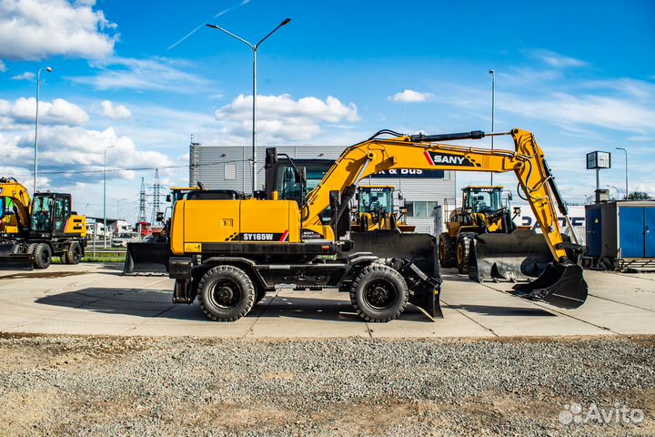 Колёсный экскаватор SANY SY165W, 2024