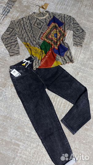 Джинсы- брюки