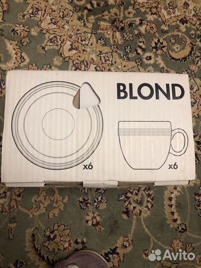 Чайный сервиз IKEA blond 12 предметов