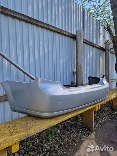 Бампер chevrolet lacetti седан серебристый