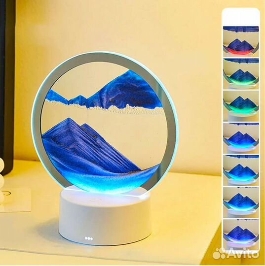 Светильник ночник живая 3D картина Пески декор NEW