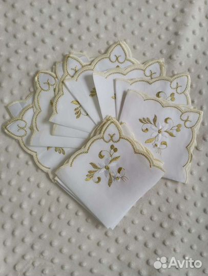 Набор салфеток 12 штук(27*27 см) новые