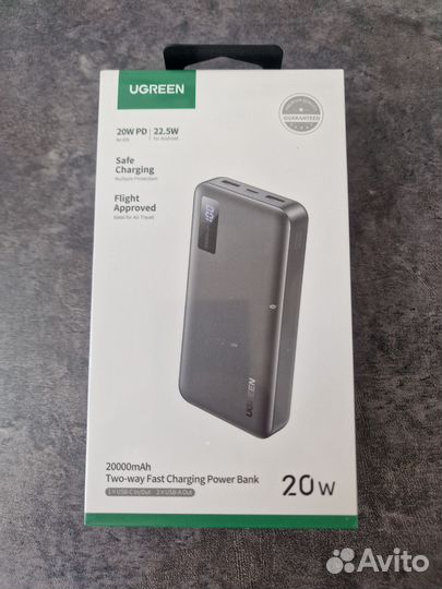 Повербанк Ugreen PB312 (25683) PD 20W 20000mAh