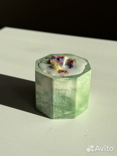 Шкатулка и свечи из гипса