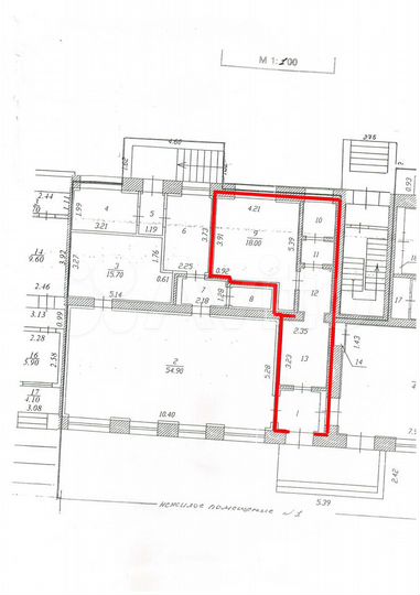 Помещение свободного назначения, 35 м²