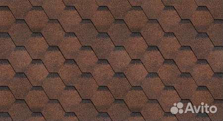 Гибкая черепица Соната Коричневый