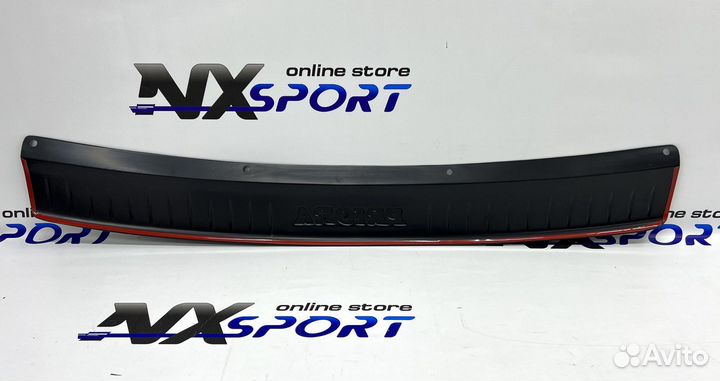 Защитная накладка на бампер Приора 2 хэтчбек