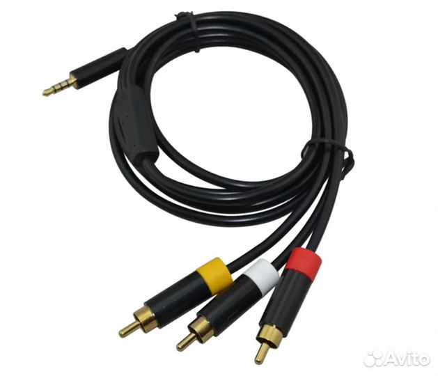 Шнур AV для приставки X-boxe 360 E (Jack 4Pin x 3R