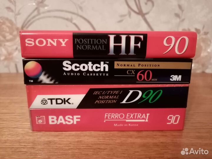 Аудиокассеты чистые набором