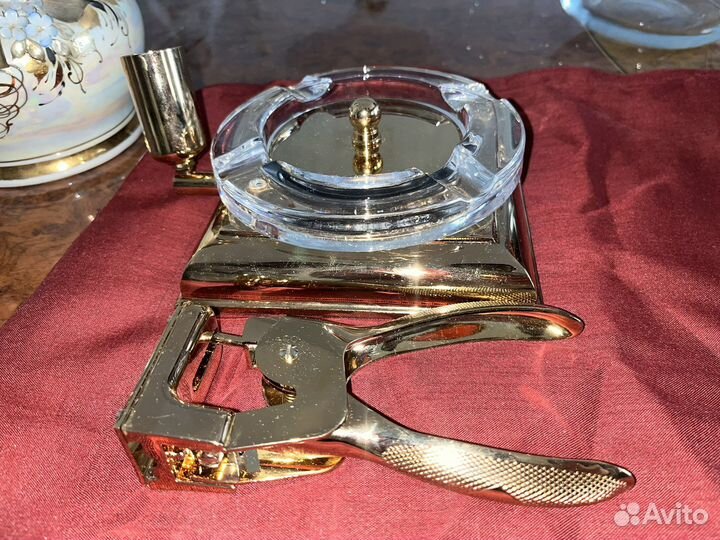 Пепельница и резак для сигар El Casco Gold M-765 L