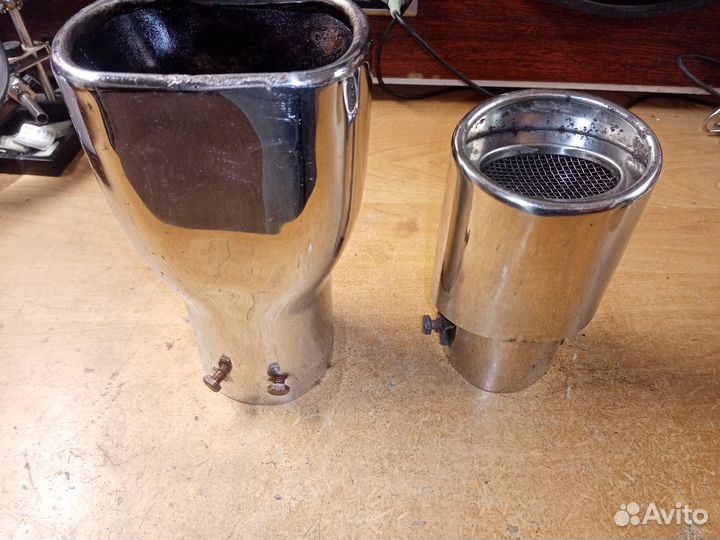 Насадка на глушитель хром